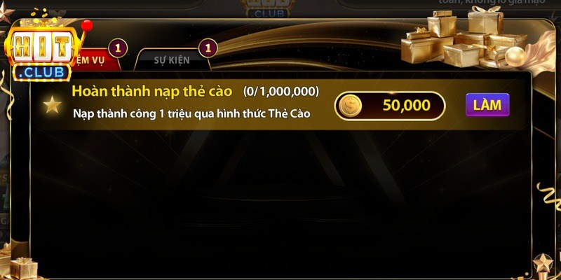 Thưởng nạp thẻ cào cực hấp dẫn với ưu đãi lên đến 100%